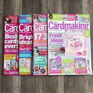 Scrapbook Lot of 4 Magazines Cardmaking.